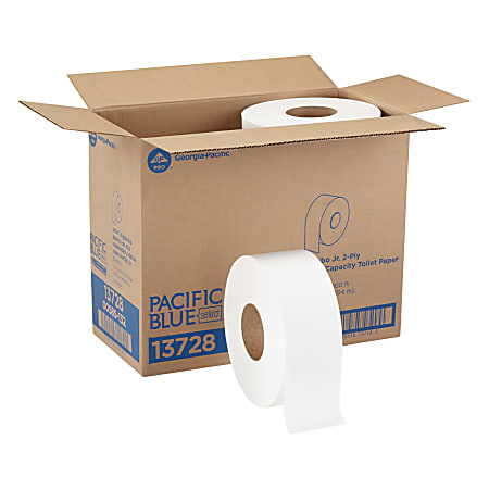 Pacific Blue Select™ by GP PRO Jumbo Jr. 2-Ply Toilet Paper, Pack Of 8 Rolls