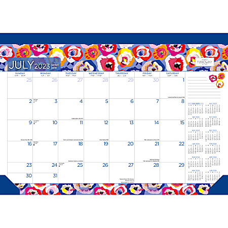 2023-2024 Plato 18-Month Monthly Desk Pad Calendar, 11"