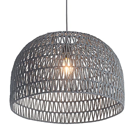 Zuo Modern Paradise Ceiling Lamp, 13-4/5"W, Gray