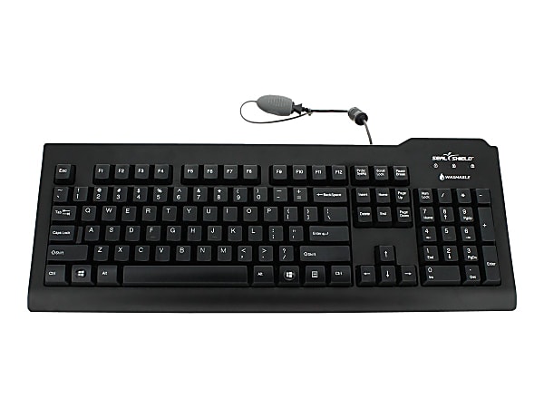 Seal Shield Seal Clean - Keyboard - USB - US - waterproof - black