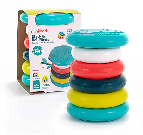 Miniland Feel To Learn Stack & Roll Rings