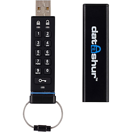 iStorage 16GB datAshur USB 2.0 Flash Drive - 16 GB - USB 2.0 - 27 MB/s Read Speed - 24 MB/s Write Speed