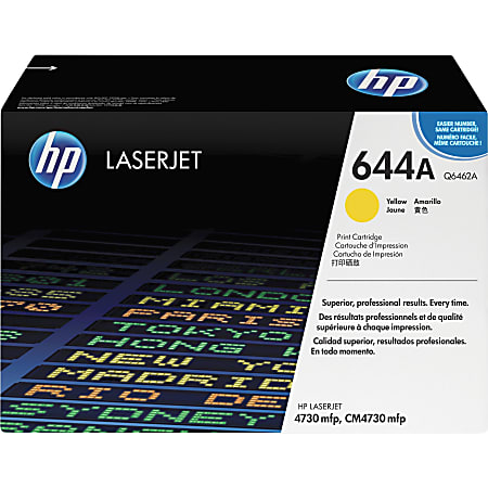 HP 644A Yellow Toner Cartridge, Q6462A