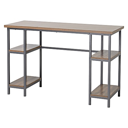 Homestar North America 4-Shelf Laptop Desk, FSC® Certified, Natural