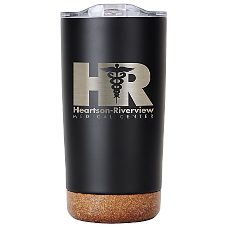 Custom Saratoga Cork Bottom Stainless Tumbler, 18 Oz