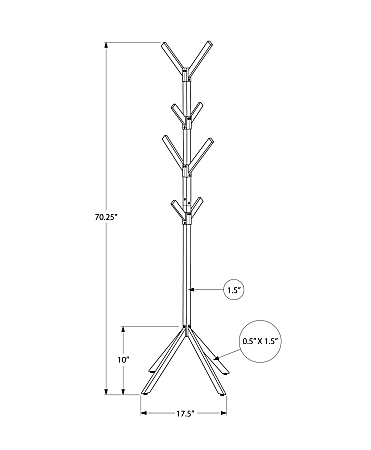 Silver coat rack deals