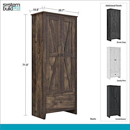 Ameriwood home farmington top wide storage cabinet