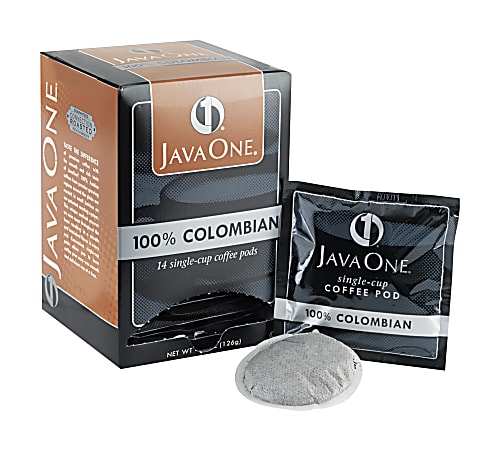 Java One® Single-Serve Coffee Pods, Colombian Supremo, Carton Of 14