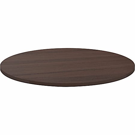 Lorell® Laminate Round Conference Tabletop, 42", Espresso