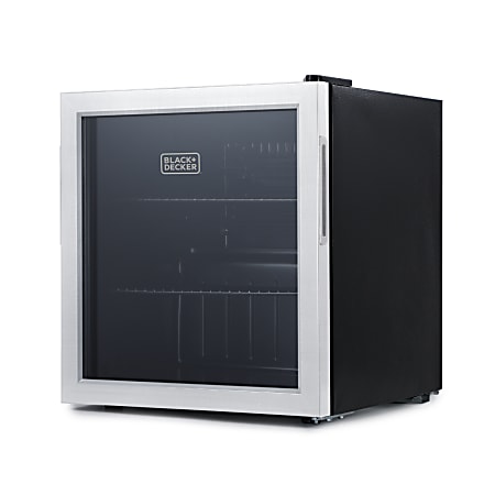 Black+Decker 1.7 Cu. Ft. Beverage Cooler, Black