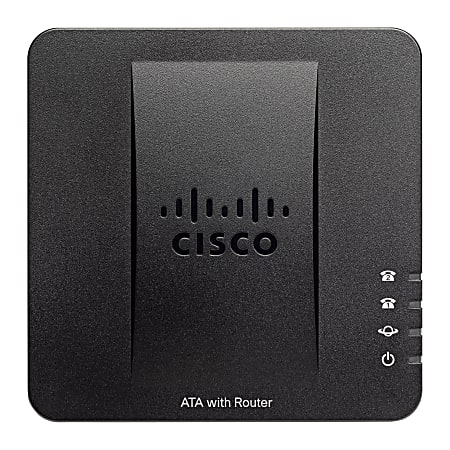 Cisco SPA122 ATA with Router - 2 x RJ-45 - 2 x FXS - Fast Ethernet - Desktop, Wall Mountable