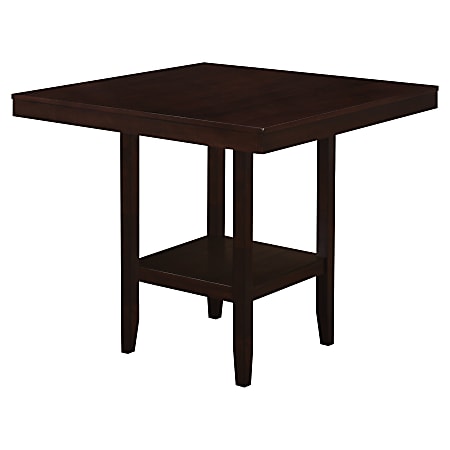 Monarch Specialties Ashley Dining Table, 36"H x 42"W x 42"D, Cappuccino