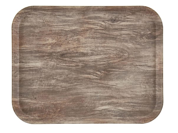 Cambro Rectangular Décor Series EpicTread Camtrays, 7/8" x 14-1/16", Light Olive, Set Of 12 Trays