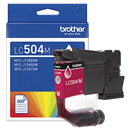Brother LC504M Magenta Standard Yield Ink Cartridge