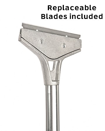 Alpine 4 Window Scraper SilverBlack - Office Depot