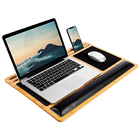 LapGear BamBoard Lap Desk, 15"H x 22"W x 0.7"D, Natural Bamboo