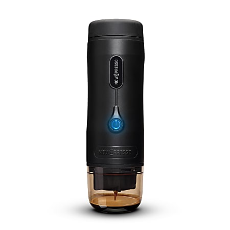 Commercial Chef Nowpresso 1-Cup Portable Espresso Machine, Black