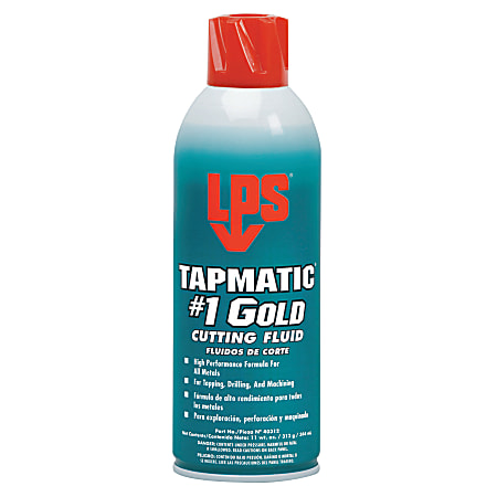 LPS Tapmatic #1 Gold Cutting Fluids, 11 wt oz, Aerosol Can