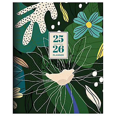2025-2026 TF Publishing Medium Monthly Planner, 6-1/2” x 8”, Jungle, July 2025 To June 2026