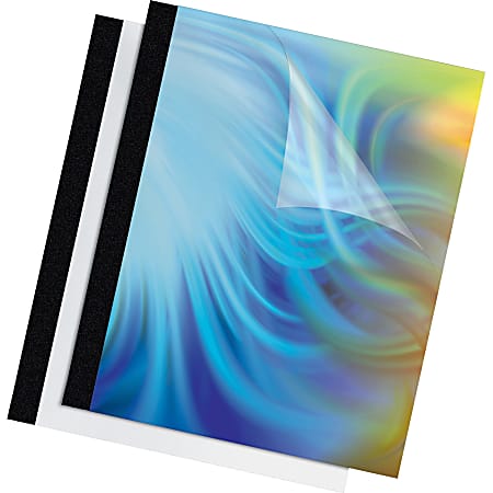 Fellowes Thermal Presentation Covers - 1" , 240 sheets, Black - 11"x8.5"x 1" Depth - 1" Maximum Capacity - 5257001
