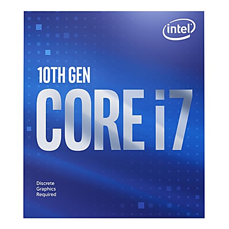 Intel Core i7 (10th Gen) i7-10700F Octa-core (8 Core) 2.90 GHz Processor - Retail Pack - 16 MB L3 Cache - 64-bit Processing - 4.80 GHz Overclocking Speed - 14 nm - Socket LGA-1200 - 65 W - 16 Threads