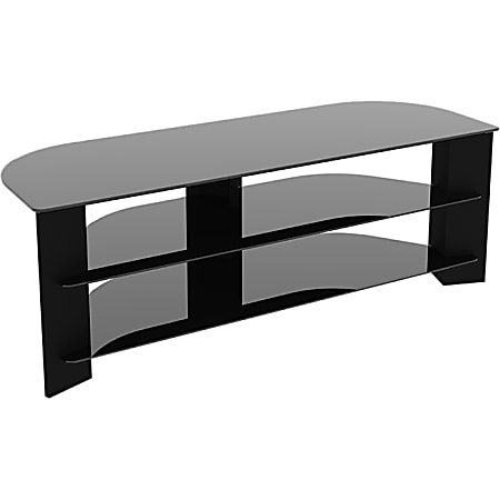 AVF FS1300VARBB-A: Reflections - Varano Corner TV Stand - Up to 65" Screen Support - 154.32 lb Load Capacity - 3 x Shelf(ves) - Black