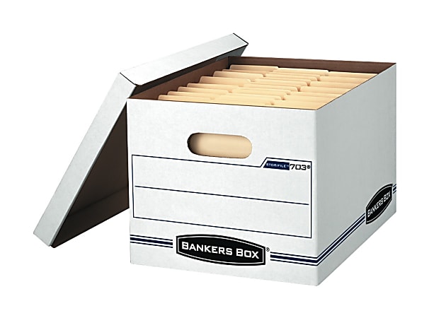 Bankers Box® Stor/File™ Standard-Duty Storage File Boxes With Lift-Off Lids, Letter/Legal Size, Case Of 6