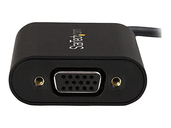 StarTech.com USB-C to HDMI Adapter - With Stay Awake - Presentation Mode - USB C Adapter - USB-C to VGA Projector Adapter - Use this unique adapter to prevent a USB Type-C computer from entering power save mode during presentations