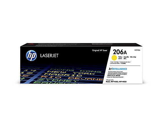 HP 206A Yellow Toner Cartridge, W2112A