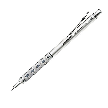 Pentel Graph Gear 1000 Automatic Drafting Pencil 0.5 mm Gray - Office Depot