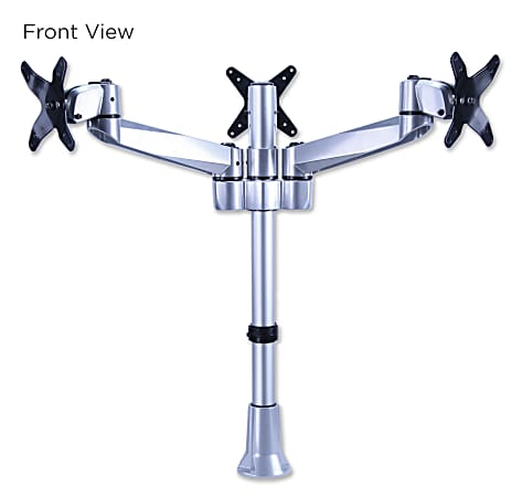 Mount It MI 52111 Triple Monitor Desk Mount 24 H x 44 W x 8 D Silver ...
