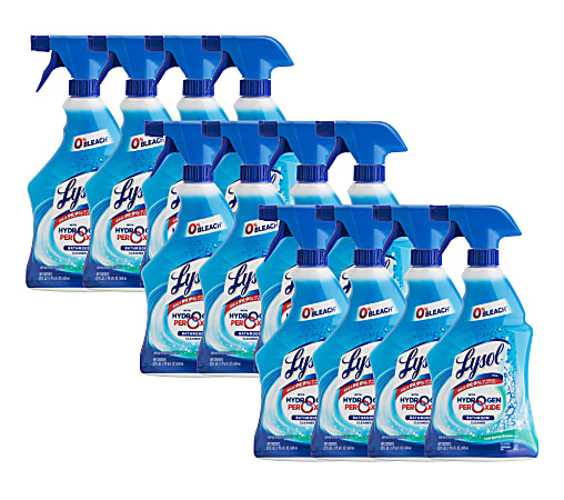 Lysol® Power & Free™ Bathroom Cleaner, Fresh Scent, 22 Oz Bottle, Case Of 12