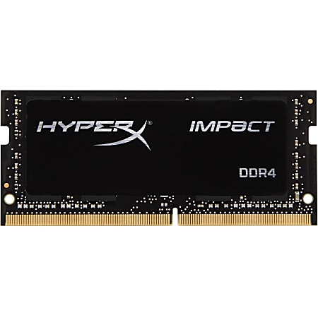 HyperX Impact 32GB DDR4 SDRAM Memory Module - For Desktop PC - 32 GB - DDR4-2666/PC4-21333 DDR4 SDRAM - 2666 MHz - CL16 - 1.20 V - Unbuffered - 260-pin - SoDIMM