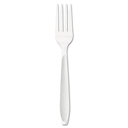 Dart® Impress™ Heavyweight Full-Length Polystyrene Forks, White, Carton Of 1,000 Forks