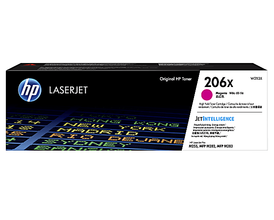 HP 206X Magenta High Yield Toner Cartridge, W2113X