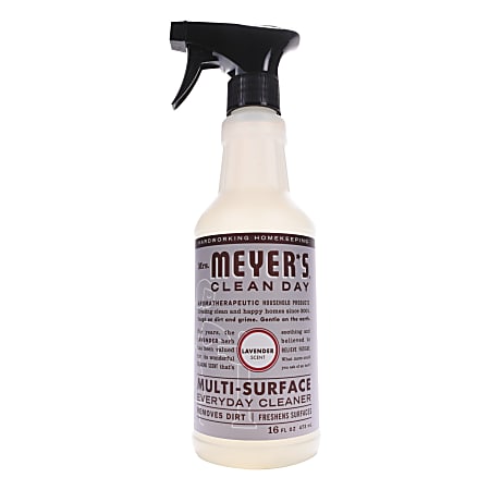 Mrs. Meyer's Multipurpose Cleaner, Lavender Scent, 16 Oz Bottle, Case Of 6
