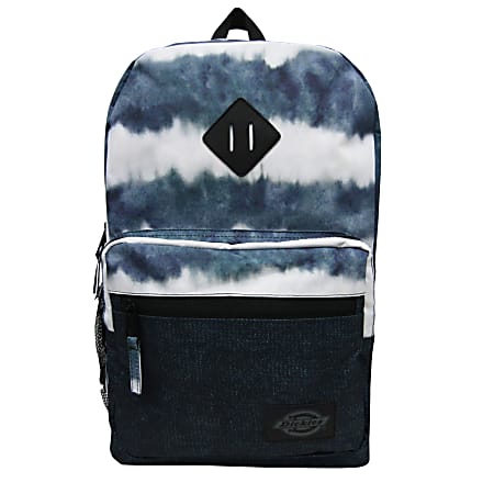 Dickies Study Hall Backpack With 15" Laptop Pocket, Denim/Tie-Dye