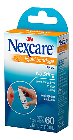 Nexcare™ No Sting Liquid Bandage, .61 Fl oz