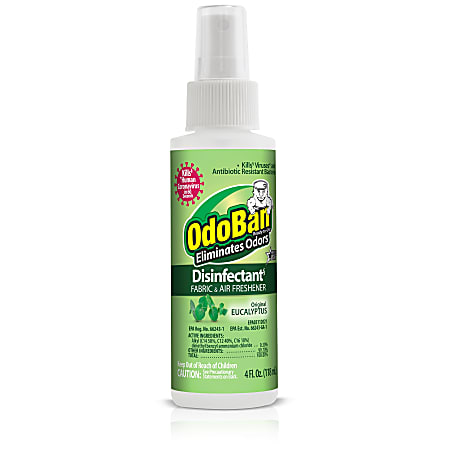 OdoBan Ready-to-Use Disinfectant And Odor Eliminator, Original Eucalyptus Scent, 4 Oz