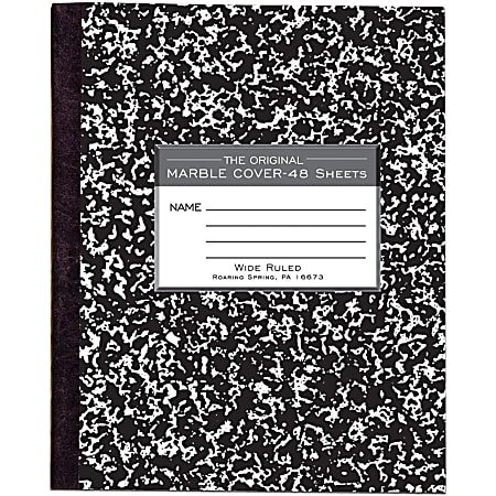 Roaring Spring Tape Bound Composition Notebook, 8 1/2"