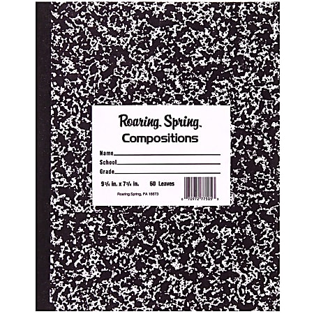 Roaring Spring Composition Notebook, 8" x 10", 60