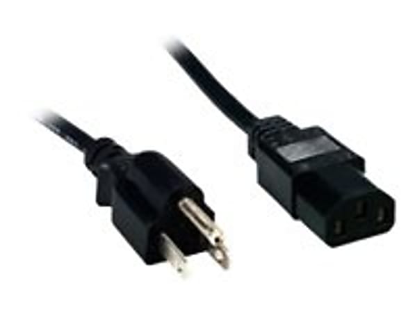 Comprehensive Standard - Power cable - NEMA 5-15 (P) to IEC 60320 C13 - AC 125 V - 10 A - 3 ft - molded - black
