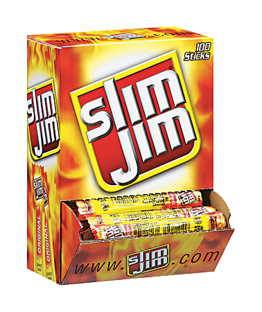 Slim Jim Meat Sticks, 8 g, Box Of 100
