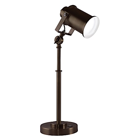 OttLite Restore Dimmable LED Desk Lamp 22 H Brown Office Depot
