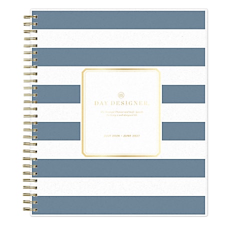 Planning Calendar DD Rugby Stripe Navy PP 8x10 AY26&ndash;27 Daily