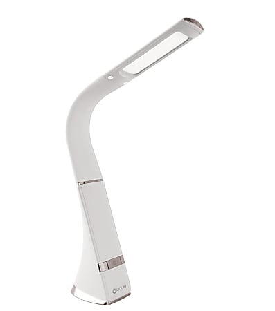 OttLite Ottlite Desk Lamps 26-in Adjustable White Touch Desk Lamp with  Plastic Shade in the Desk Lamps department at