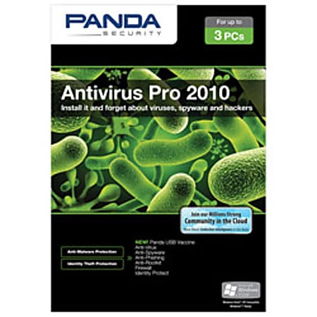 Panda Antivirus Pro 2010, 3 User, Traditional Disc