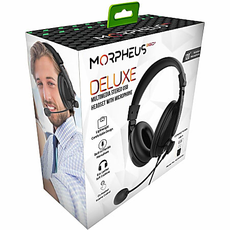 Morpheus 360 Deluxe Multimedia Stereo USB Headset Adjustable
