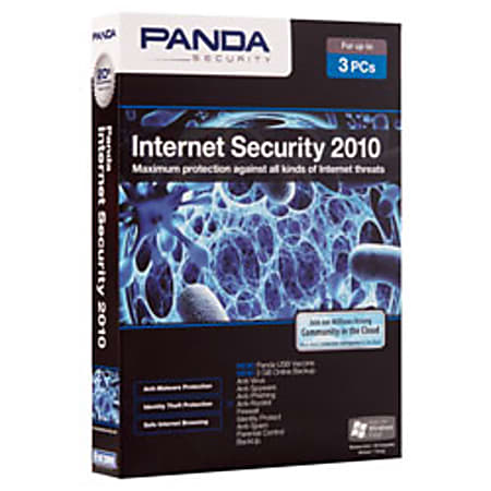 Panda Internet Security 2010, 3 User, Traditional Disc