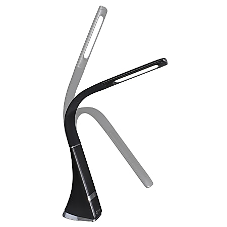 OttLite Recharge LED Desk Lamp 18 34 H Black - Office Depot